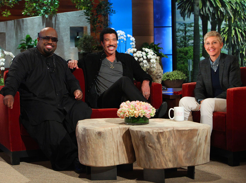 LIONEL RICHIE, CeeLo Green, Ellen Degeneres LIONEL RICHIE, CeeLo Green, Ellen Degeneres